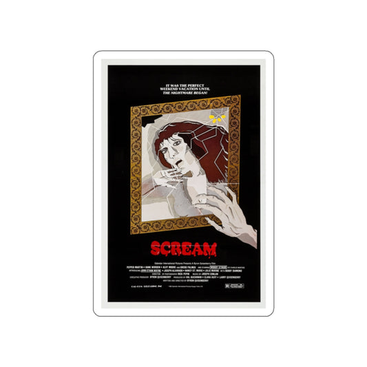 SCREAM 1981 Movie Poster STICKER Vinyl Die-Cut Decal-White-The Sticker Space