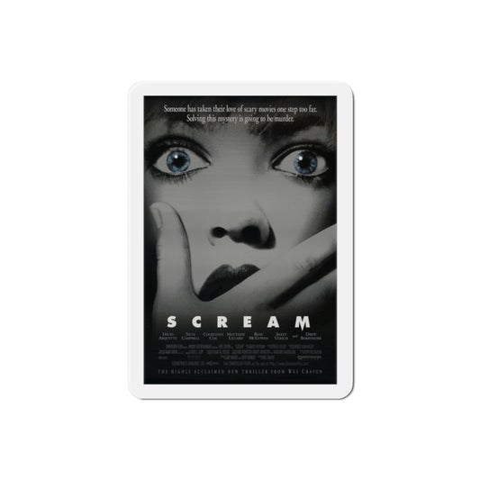 Scream 1996 Movie Poster Die-Cut Magnet-2" x 2"-The Sticker Space