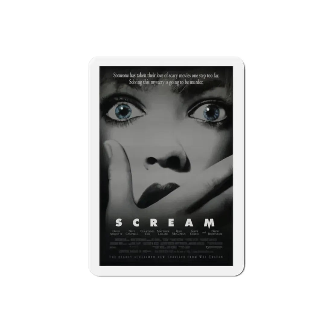 Scream 1996 Movie Poster Refrigerator Magnet 2 Inch - The Sticker Space