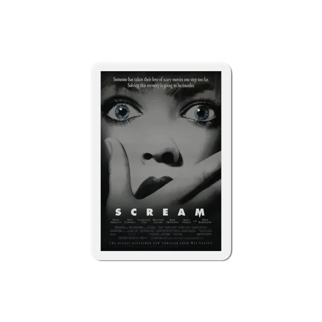 Scream 1996 Movie Poster Refrigerator Magnet 4 Inch - The Sticker Space