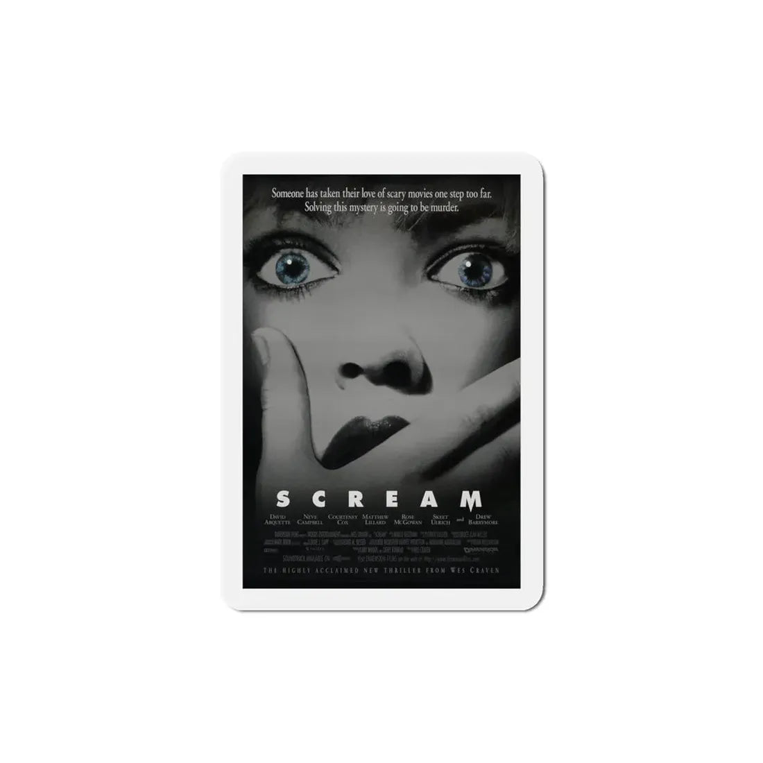 Scream 1996 Movie Poster Refrigerator Magnet 6 Inch - The Sticker Space