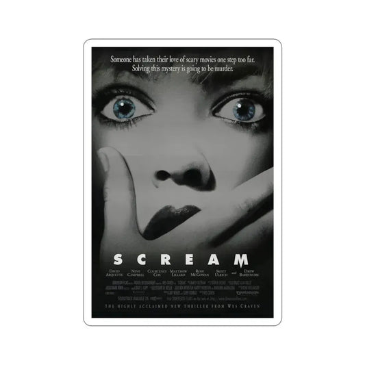 Scream 1996 Movie Poster STICKER Vinyl Die-Cut Decal 6 Inch - The Sticker Space