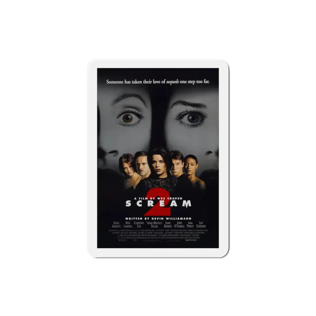 Scream 2 1997 Movie Poster Refrigerator Magnet 3 Inch - The Sticker Space