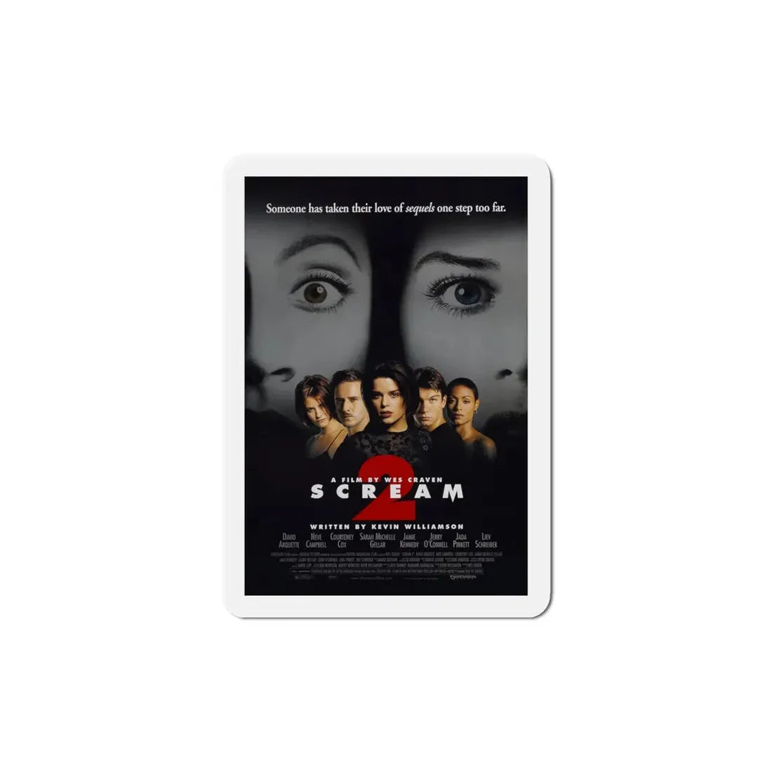 Scream 2 1997 Movie Poster Refrigerator Magnet 6 Inch - The Sticker Space