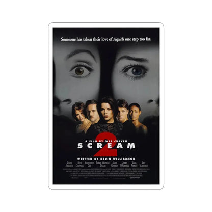Scream 2 1997 Movie Poster - STICKER Vinyl Kiss-Cut Decal 6 Inch White - The Sticker Space