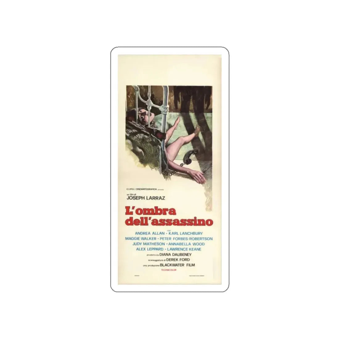 SCREAM AND DIE 1974 Movie Poster STICKER Vinyl Die-Cut Decal 2 Inch - The Sticker Space