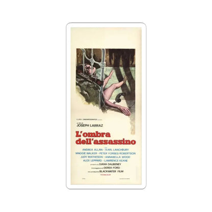 SCREAM AND DIE 1974 Movie Poster - STICKER Vinyl Kiss-Cut Decal 2 Inch White - The Sticker Space