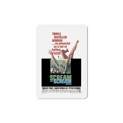 Scream and Scream Again 1969 Movie Poster Die-Cut Magnet-4 Inch-The Sticker Space