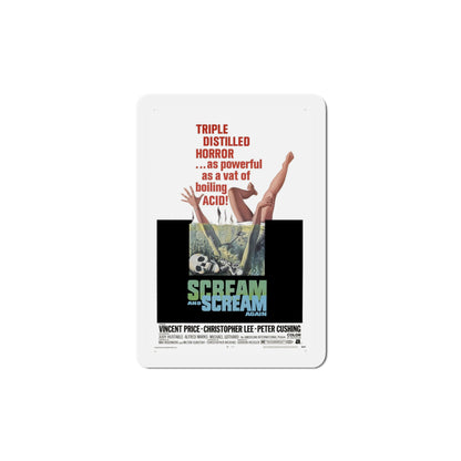 Scream and Scream Again 1969 Movie Poster Die-Cut Magnet-5 Inch-The Sticker Space