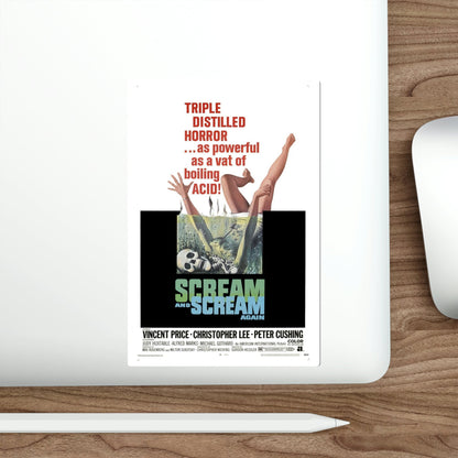 Scream and Scream Again 1969 Movie Poster STICKER Vinyl Die-Cut Decal-The Sticker Space