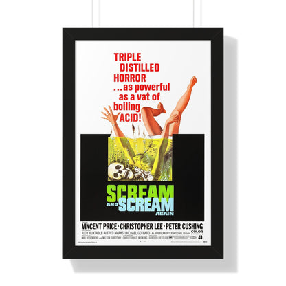 SCREAM AND SCREAM AGAIN 1970 - Framed Movie Poster-16″ x 24″-The Sticker Space