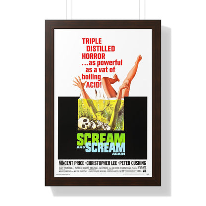 SCREAM AND SCREAM AGAIN 1970 - Framed Movie Poster-16″ x 24″-The Sticker Space