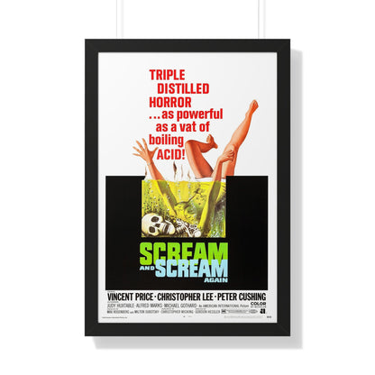 SCREAM AND SCREAM AGAIN 1970 - Framed Movie Poster-20" x 30"-The Sticker Space