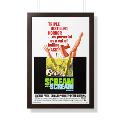 SCREAM AND SCREAM AGAIN 1970 - Framed Movie Poster-20" x 30"-The Sticker Space