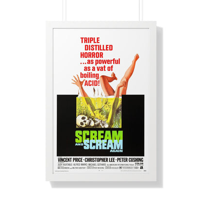 SCREAM AND SCREAM AGAIN 1970 - Framed Movie Poster-20" x 30"-The Sticker Space