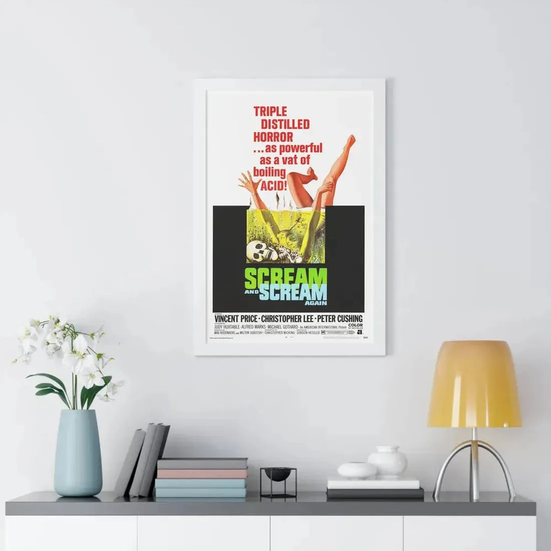 SCREAM AND SCREAM AGAIN 1970 - Framed Movie Poster - The Sticker Space