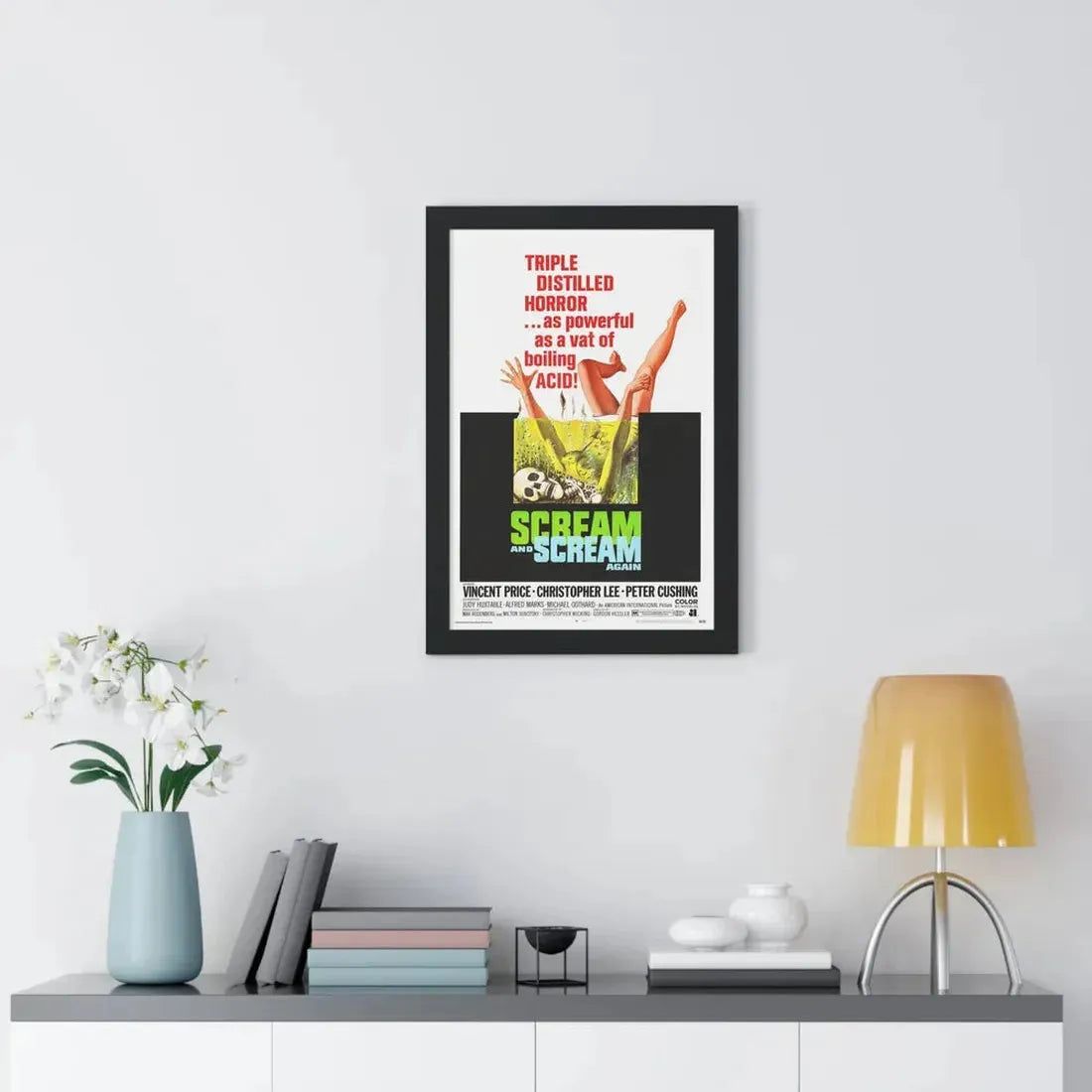 SCREAM AND SCREAM AGAIN 1970 - Framed Movie Poster - The Sticker Space