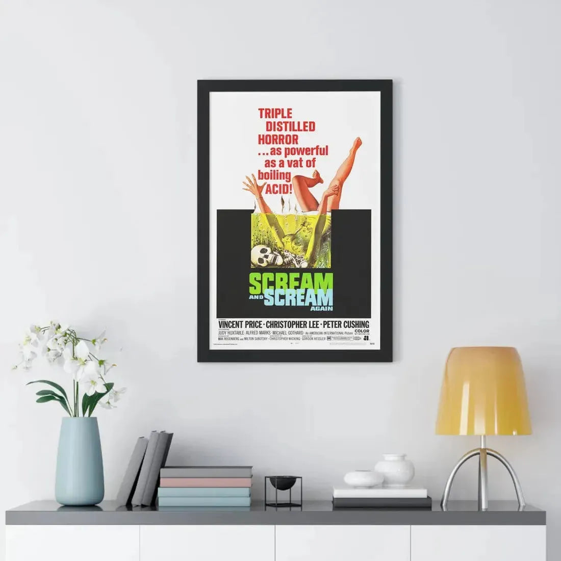 SCREAM AND SCREAM AGAIN 1970 - Framed Movie Poster - The Sticker Space