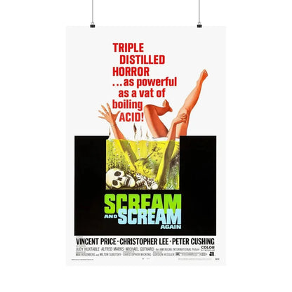 SCREAM AND SCREAM AGAIN 1970 - Paper Movie Poster 24″ x 36″ Matte - The Sticker Space