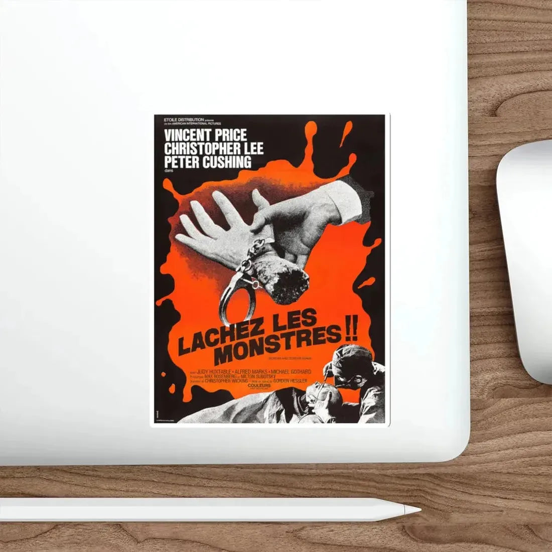 SCREAM AND SCREAM AGAIN (FRENCH) 1970 Movie Poster STICKER Vinyl Die-Cut Decal - The Sticker Space