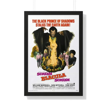 SCREAM BLACULA SCREAM 1973 - Framed Movie Poster 20" x 30" Black - The Sticker Space