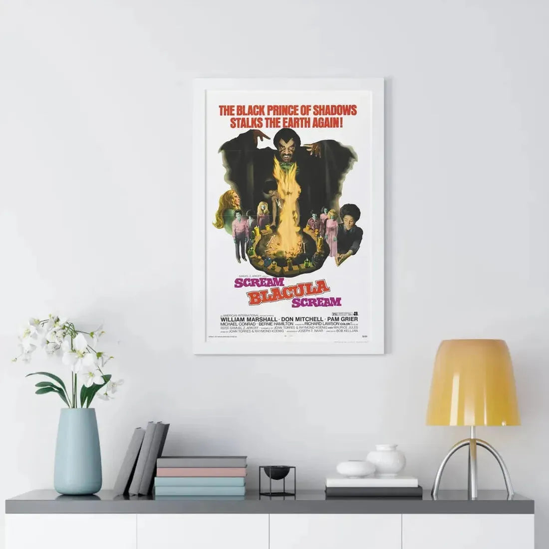 SCREAM BLACULA SCREAM 1973 - Framed Movie Poster - The Sticker Space