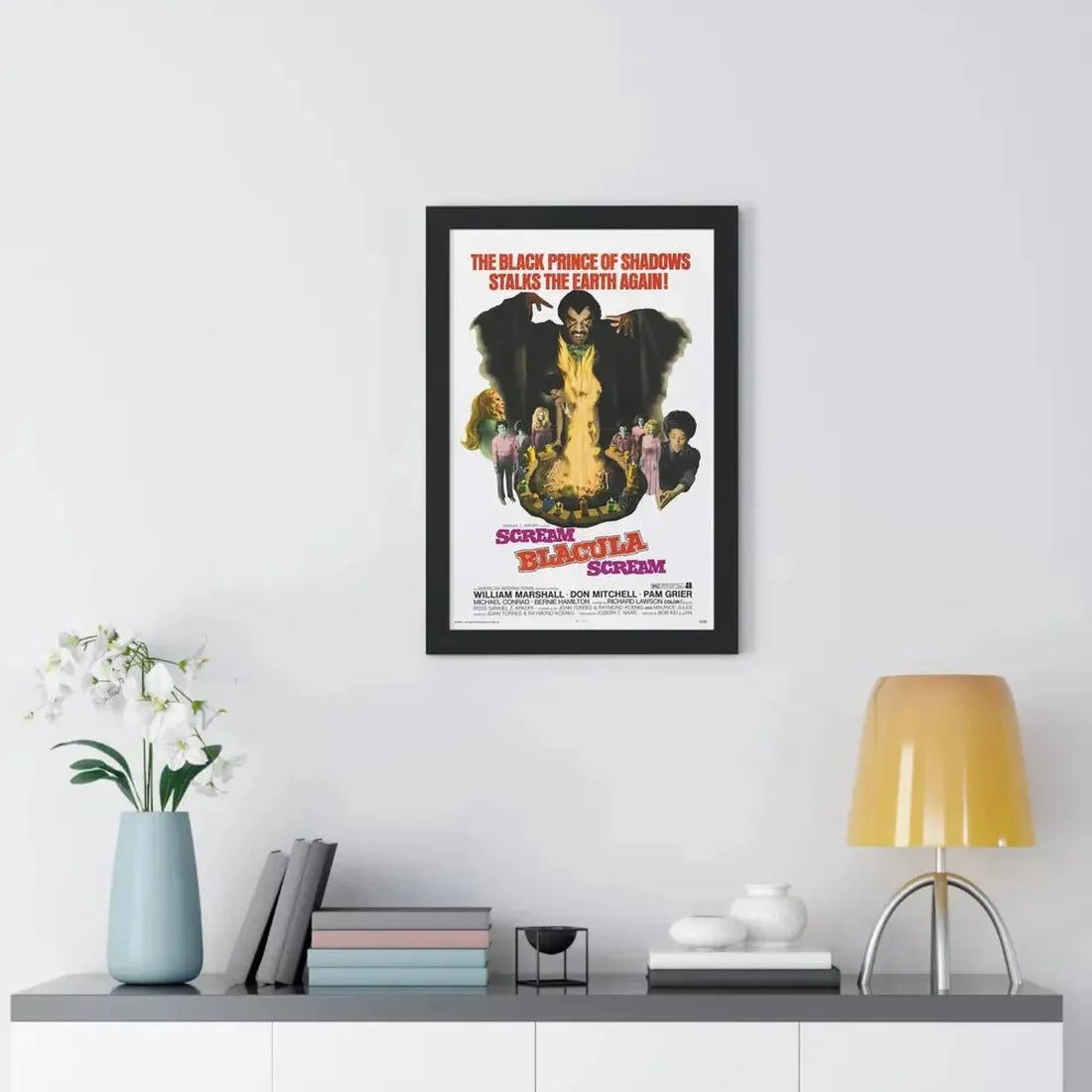 SCREAM BLACULA SCREAM 1973 - Framed Movie Poster - The Sticker Space