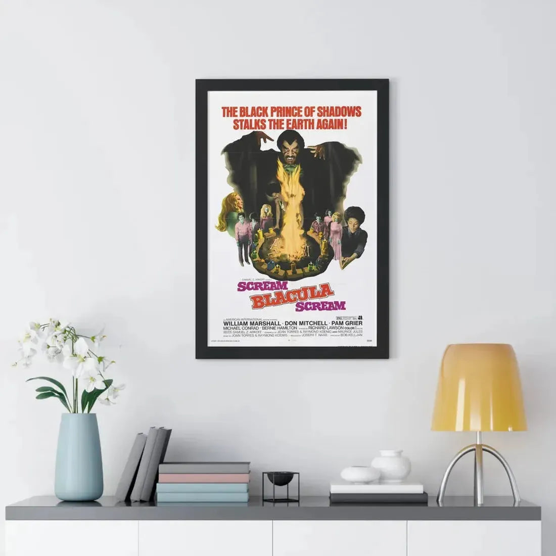 SCREAM BLACULA SCREAM 1973 - Framed Movie Poster - The Sticker Space