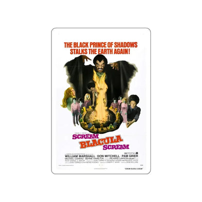 SCREAM BLACULA SCREAM 1973 Movie Poster STICKER Vinyl Die-Cut Decal 6 Inch - The Sticker Space