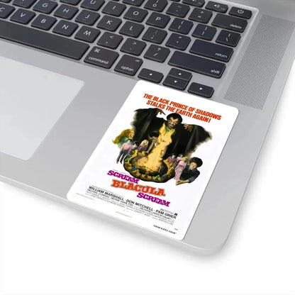 SCREAM BLACULA SCREAM 1973 Movie Poster - STICKER Vinyl Kiss-Cut Decal - The Sticker Space