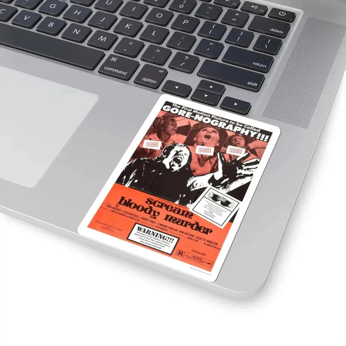 SCREAM BLOODY MURDER 1973 Movie Poster - STICKER Vinyl Kiss-Cut Decal - The Sticker Space