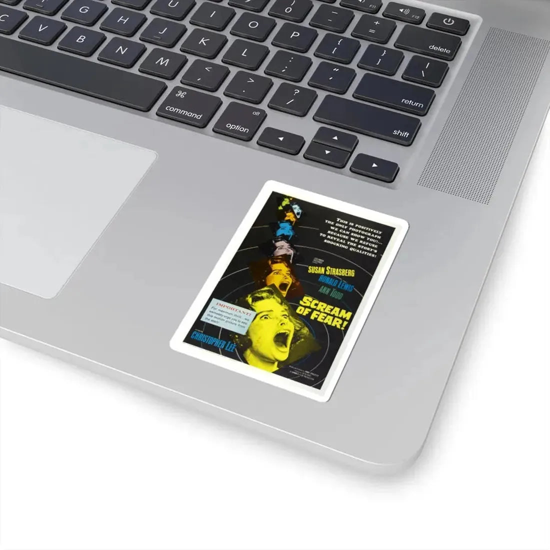 SCREAM OF FEAR 1961 Movie Poster - STICKER Vinyl Kiss-Cut Decal - The Sticker Space