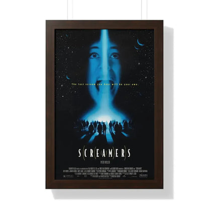 SCREAMERS 1995 - Framed Movie Poster 16″ x 24″ Walnut - The Sticker Space