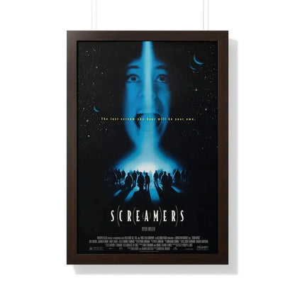 SCREAMERS 1995 - Framed Movie Poster 20" x 30" Walnut - The Sticker Space