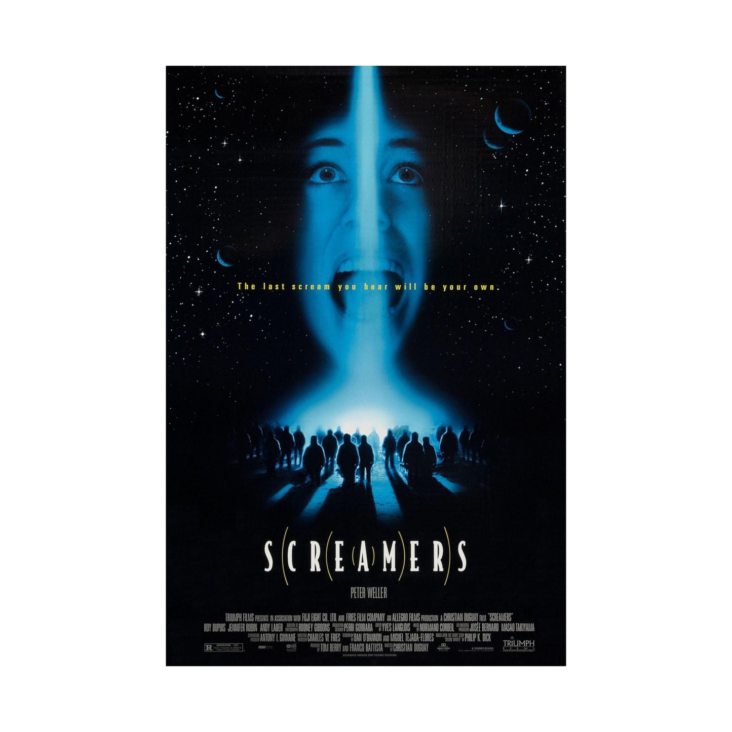 SCREAMERS 1995 - Paper Movie Poster-The Sticker Space