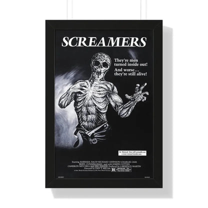 SCREAMERS (ISLAND OF THE FISHMEN) 1979 - Framed Movie Poster 16″ x 24″ Black - The Sticker Space