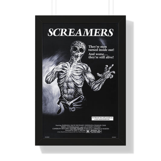 SCREAMERS (ISLAND OF THE FISHMEN) 1979 - Framed Movie Poster-16″ x 24″-The Sticker Space