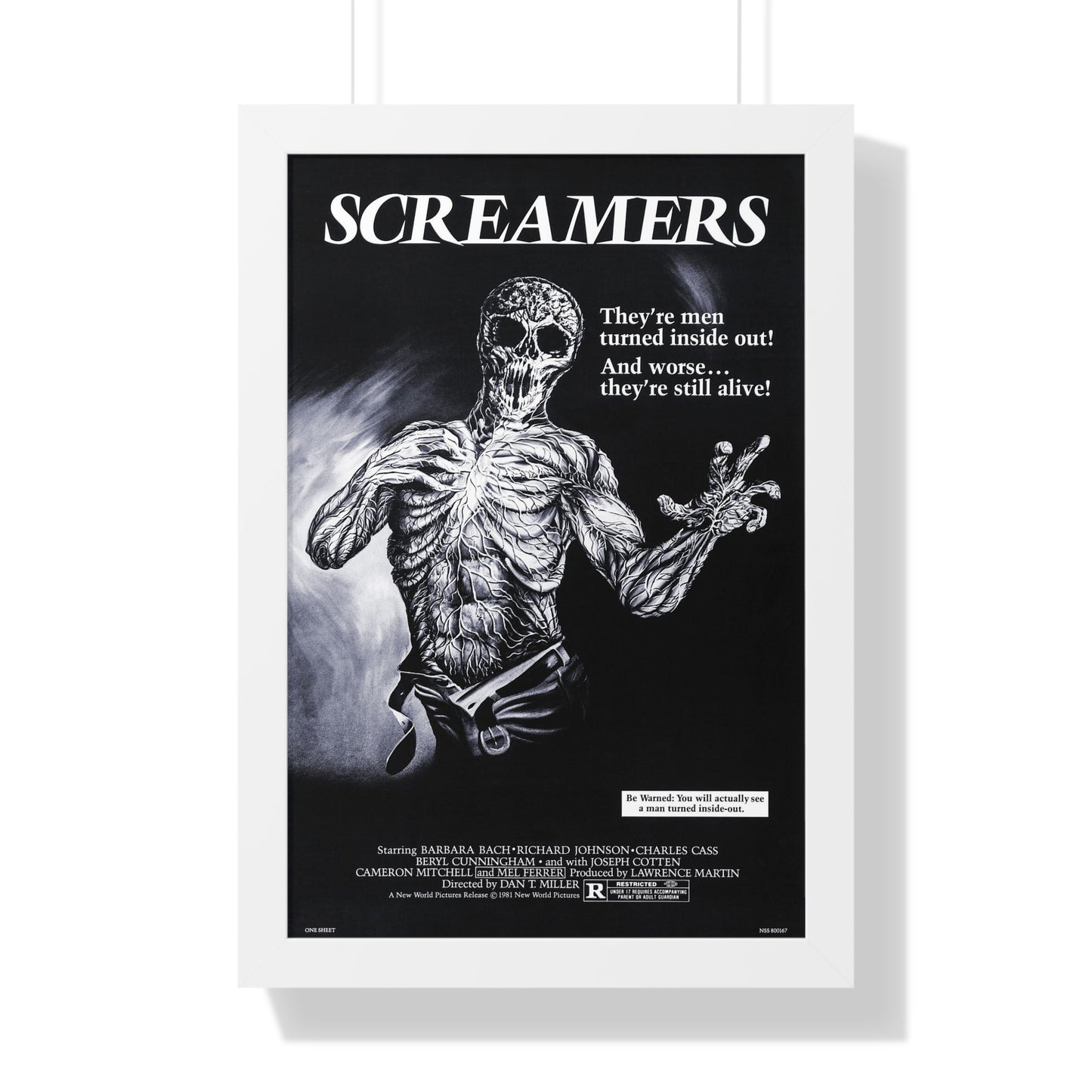 SCREAMERS (ISLAND OF THE FISHMEN) 1979 - Framed Movie Poster-16″ x 24″-The Sticker Space