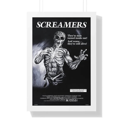 SCREAMERS (ISLAND OF THE FISHMEN) 1979 - Framed Movie Poster 16″ x 24″ White - The Sticker Space