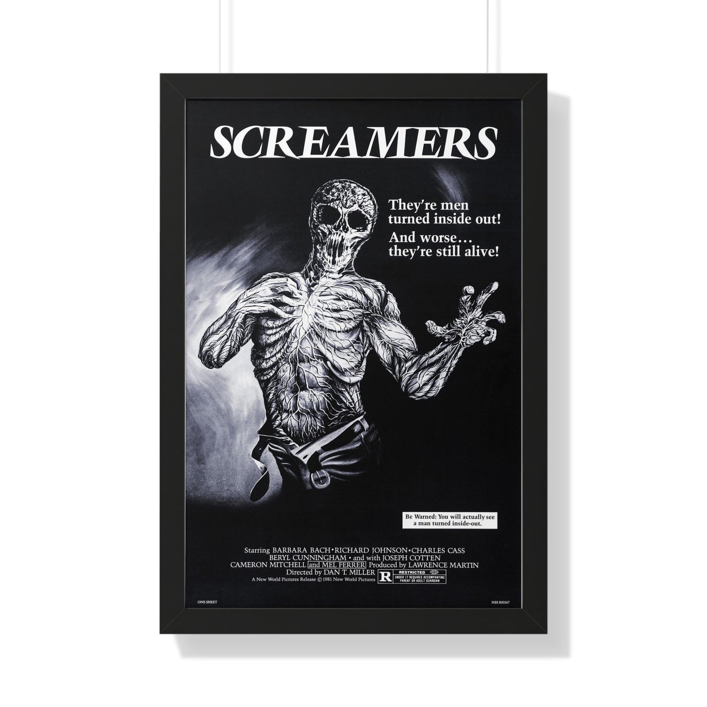 SCREAMERS (ISLAND OF THE FISHMEN) 1979 - Framed Movie Poster-20" x 30"-The Sticker Space