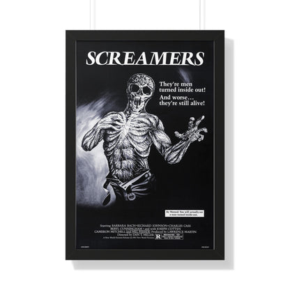 SCREAMERS (ISLAND OF THE FISHMEN) 1979 - Framed Movie Poster-20" x 30"-The Sticker Space