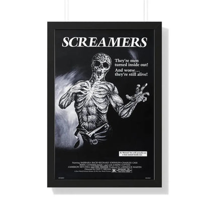 SCREAMERS (ISLAND OF THE FISHMEN) 1979 - Framed Movie Poster 20" x 30" Black - The Sticker Space
