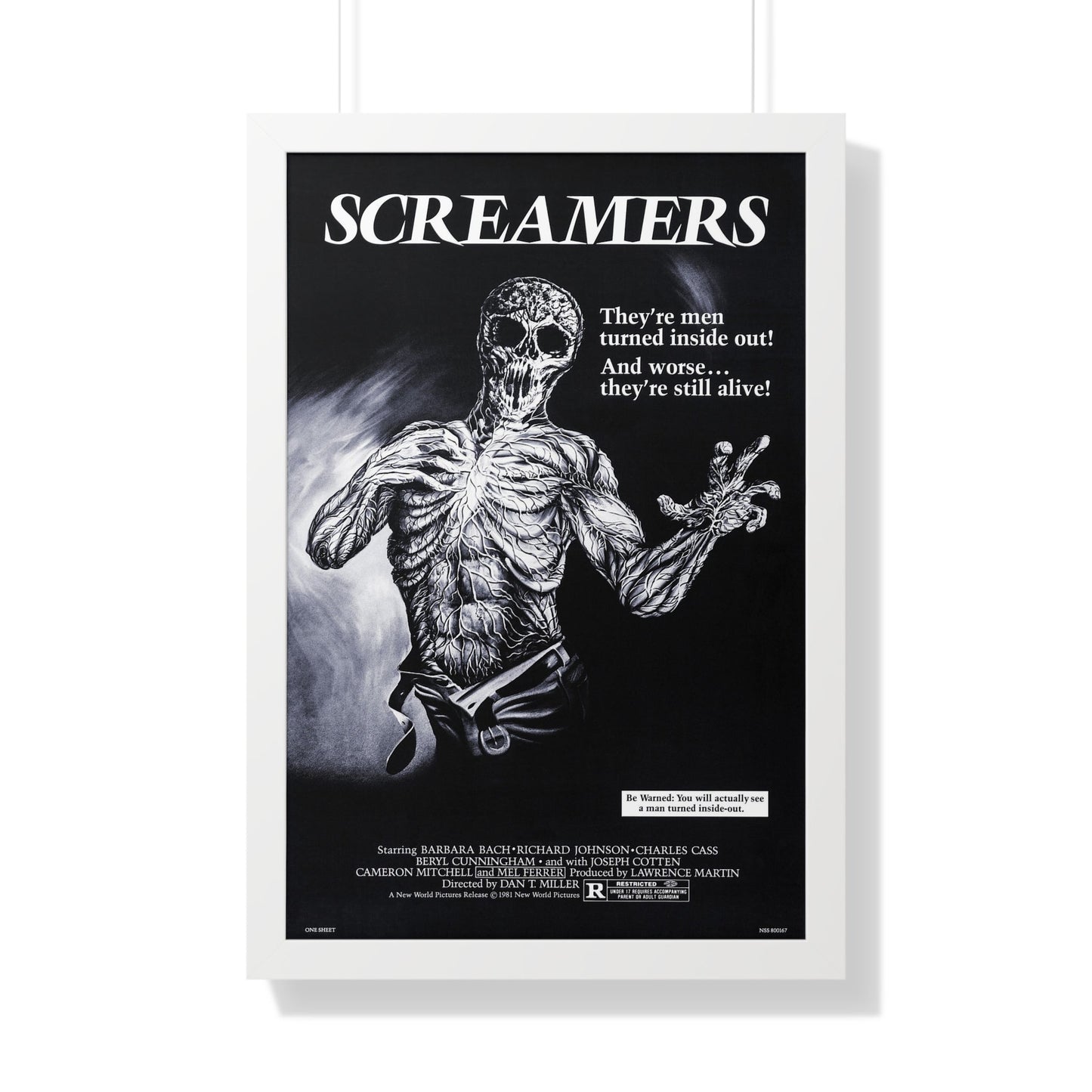 SCREAMERS (ISLAND OF THE FISHMEN) 1979 - Framed Movie Poster-20" x 30"-The Sticker Space