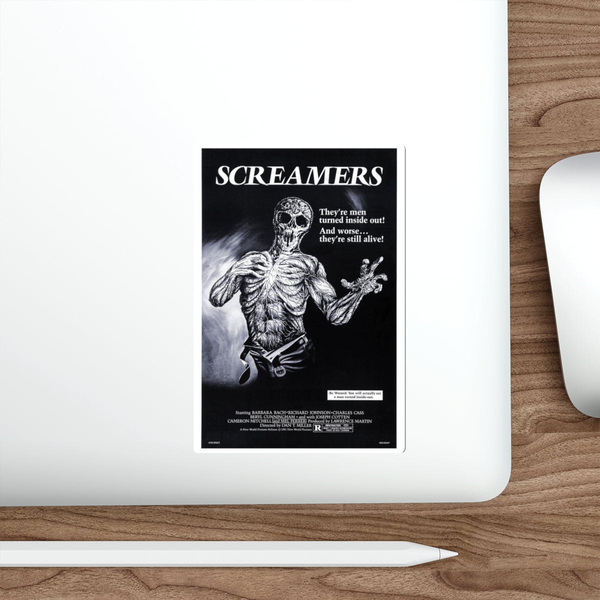 SCREAMERS (ISLAND OF THE FISHMEN) 1979 Movie Poster STICKER Vinyl Die-Cut Decal-The Sticker Space