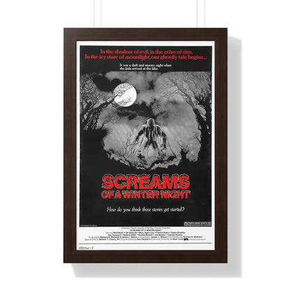 SCREAMS OF A WINTER NIGHT 1979 - Framed Movie Poster 16″ x 24″ Walnut - The Sticker Space