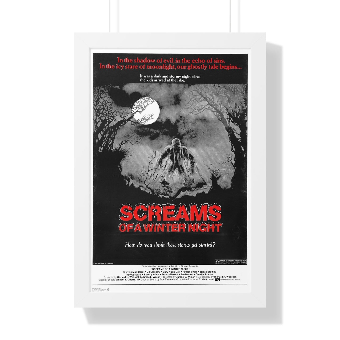 SCREAMS OF A WINTER NIGHT 1979 - Framed Movie Poster-16″ x 24″-The Sticker Space