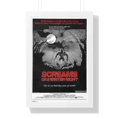SCREAMS OF A WINTER NIGHT 1979 - Framed Movie Poster 16″ x 24″ White - The Sticker Space