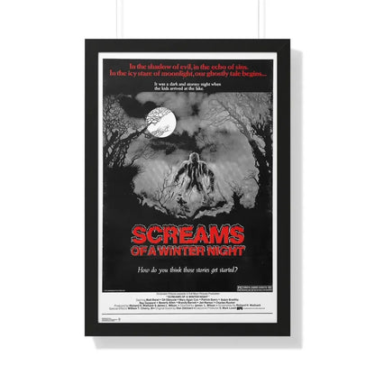 SCREAMS OF A WINTER NIGHT 1979 - Framed Movie Poster 20" x 30" Black - The Sticker Space