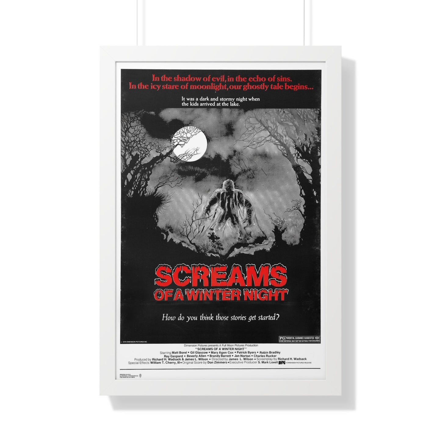 SCREAMS OF A WINTER NIGHT 1979 - Framed Movie Poster-20" x 30"-The Sticker Space