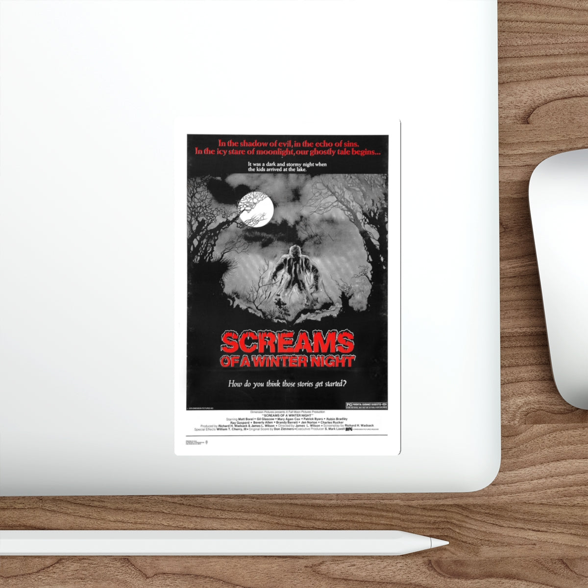 SCREAMS OF A WINTER NIGHT 1979 Movie Poster STICKER Vinyl Die-Cut Decal-The Sticker Space